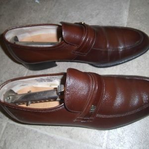 Vintage Montgomery Ward Leather & Pig Skin Mens Shoes Sz 9